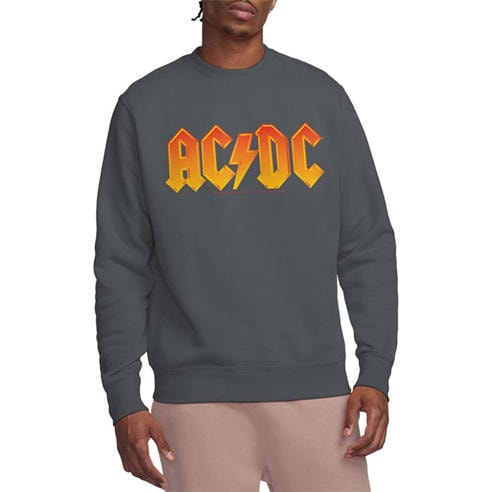 ACDC - AC DC Logo Crew Sweatshirt Charcoal