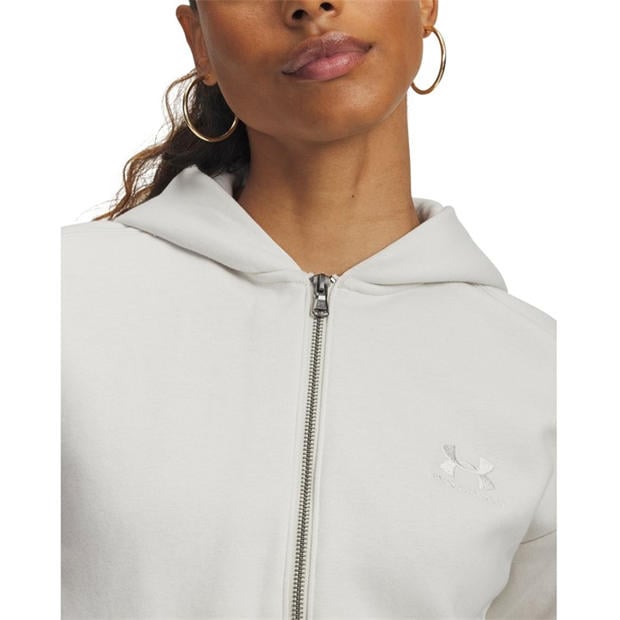 White - Under Armour - Women's Icon Vida Full Zip Fleece Hoodie