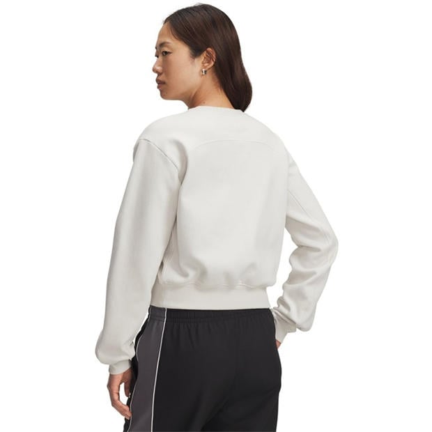 White - Under Armour - Women's Icon Vida Fleece Crew Sweatshirt