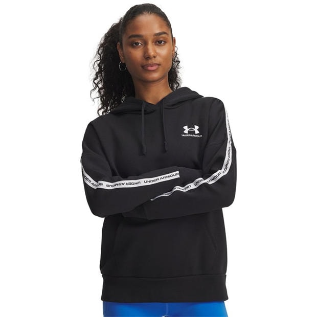 Black - Under Armour - Women's Icon Fleece Taped Performance Hoodie