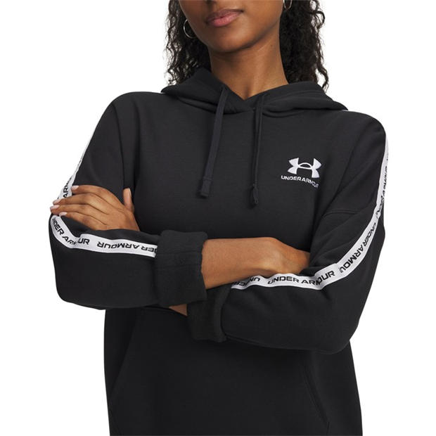 Black - Under Armour - Women's Icon Fleece Taped Performance Hoodie