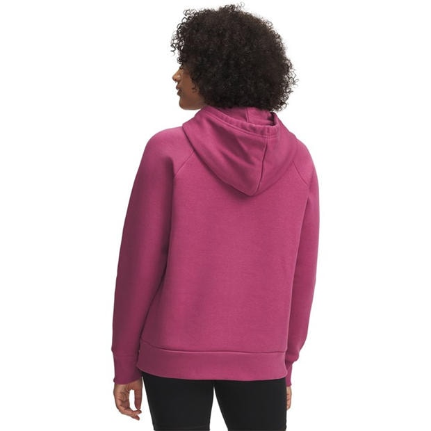Red - Under Armour - Women's Rival Fleece Shimmer Performance Hoodie