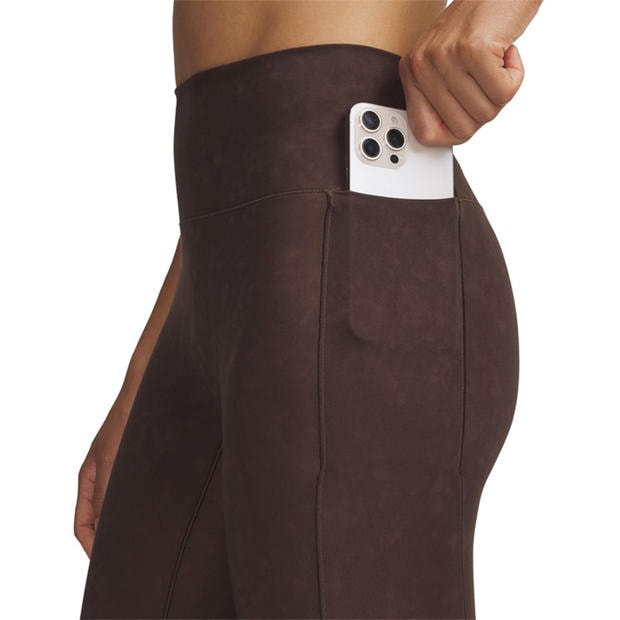 Brown - Under Armour - Women's Meridian Suede Effect Leggings