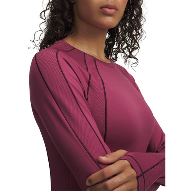 Pink - Under Armour - Women's Coldgear Textured Crew Sweatshirt