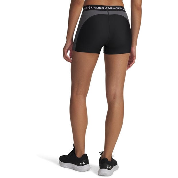 Black - Under Armour - HeatGear® Womens Rib Shorty 3 Compression Shorts