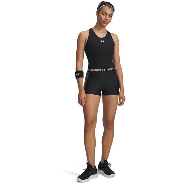 Black - Under Armour - HeatGear® Womens Rib Shorty 3 Compression Shorts