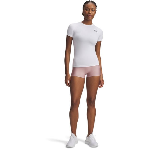Pink - Under Armour - HeatGear® Womens Rib Shorty 3 Compression Shorts