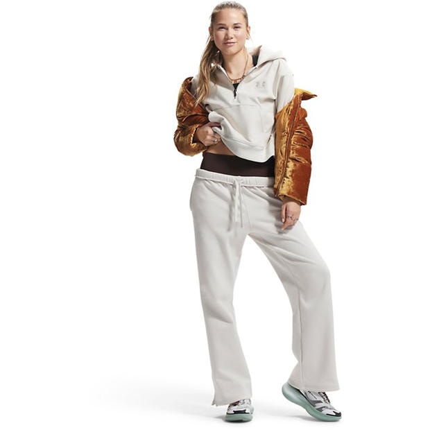 White - Under Armour - Women's Icon Vida Fleece Tracksuit Bottoms