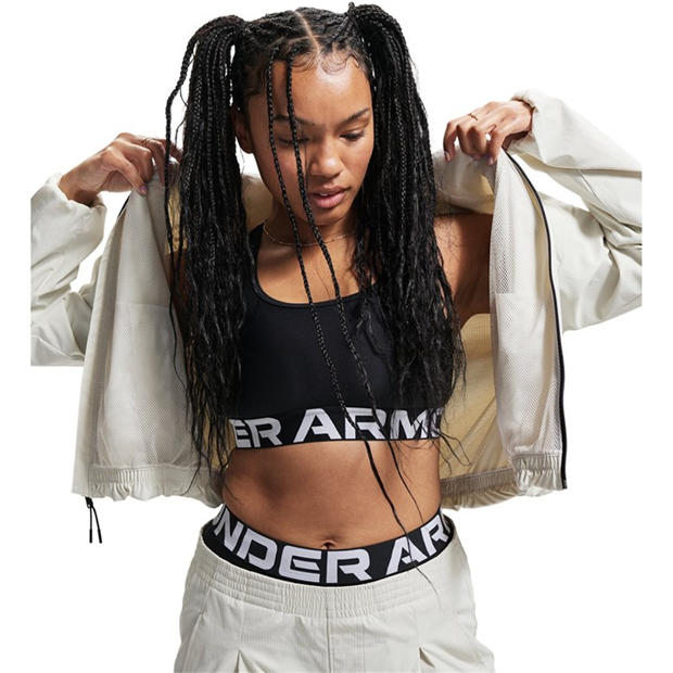 White - Under Armour - Women's Unstoppable Woven Long Sleeve T-Shirt