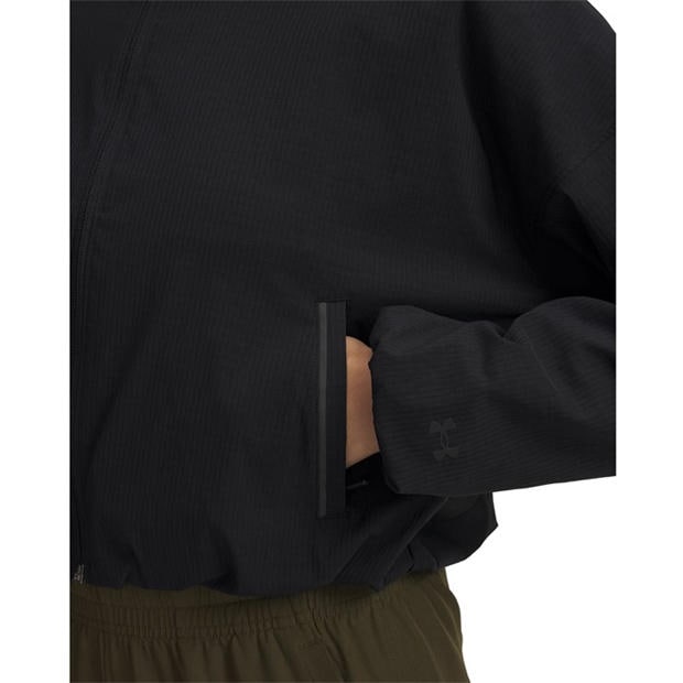 Black - Under Armour - Women's Unstoppable Woven Long Sleeve T-Shirt