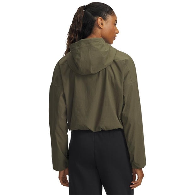 Green - Under Armour - Women's Unstoppable Woven Long Sleeve T-Shirt