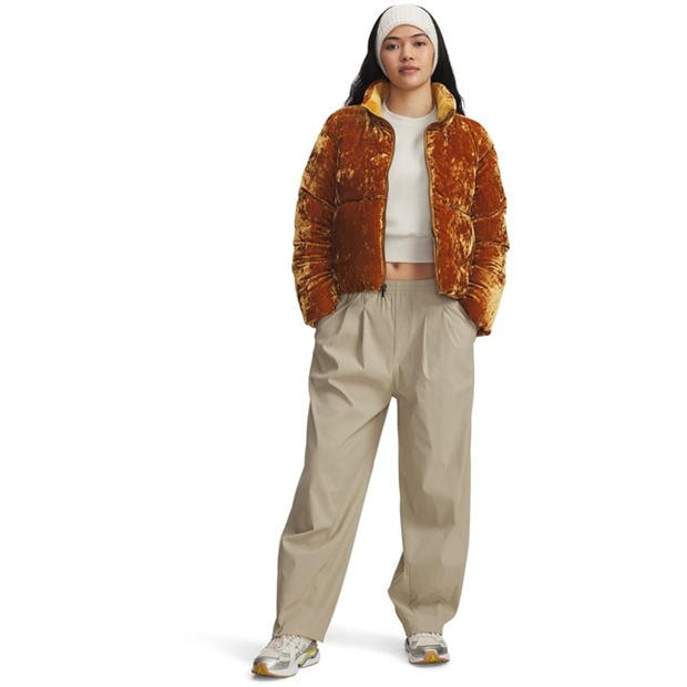 Brown - Under Armour - Women's Unstoppable Pleat Performance Tracksuit Bottoms