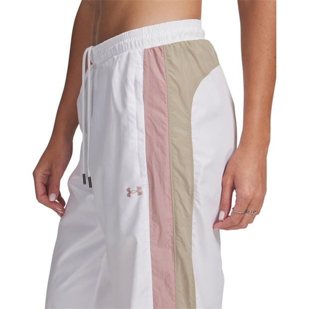 White - Under Armour - Women's Icon Crinkle Tracksuit Bottoms