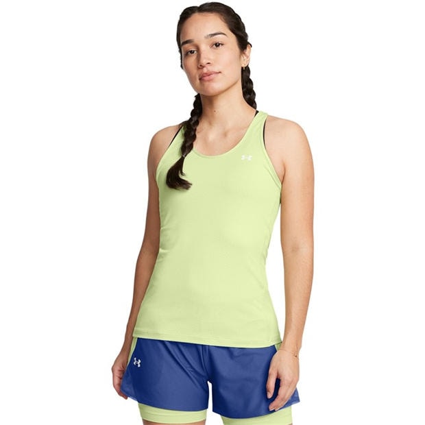 Green - Under Armour - Under Armour Tech Mesh Racer Tank Gym Vest Womens