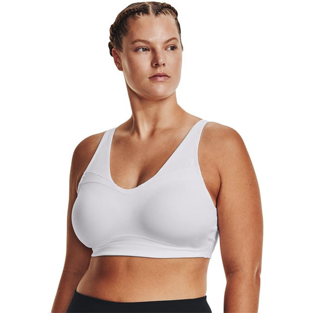 White - Under Armour - Women's SmartForm Evolution Mid Medium Impact Sports Bra