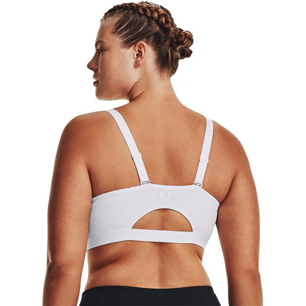 White - Under Armour - Women's SmartForm Evolution Mid Medium Impact Sports Bra