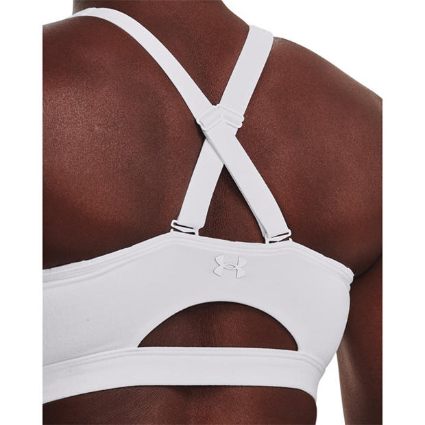 White - Under Armour - Women's SmartForm Evolution Mid Medium Impact Sports Bra