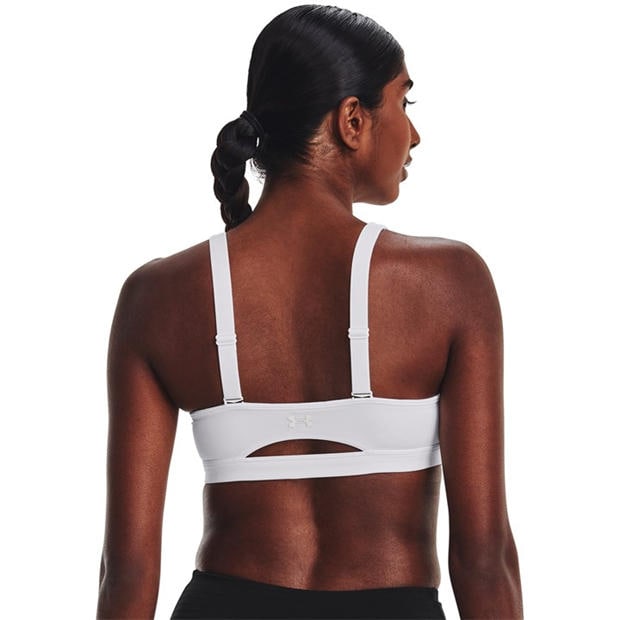 White - Under Armour - Women's SmartForm Evolution Mid Medium Impact Sports Bra