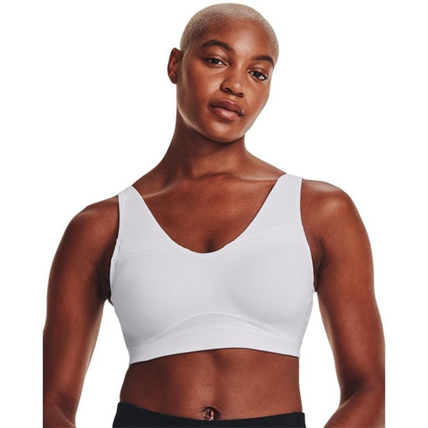 White - Under Armour - Women's SmartForm Evolution Mid Medium Impact Sports Bra