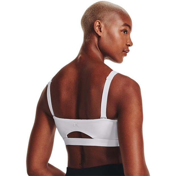 White - Under Armour - Women's SmartForm Evolution Mid Medium Impact Sports Bra