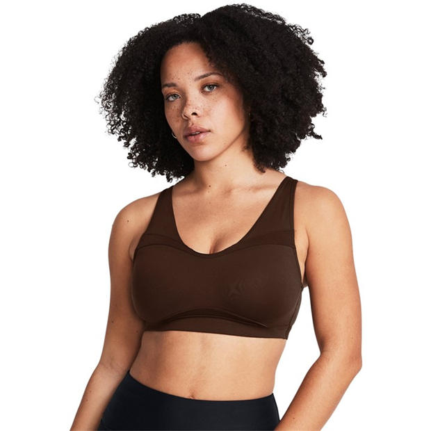 Brown - Under Armour - Women's SmartForm Evolution Mid Medium Impact Sports Bra