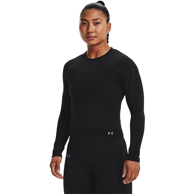 Black - Under Armour - Women's Rush Seamless Long Sleeve Performance T-Shirt