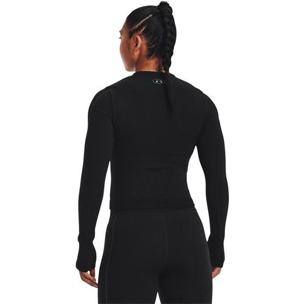 Black - Under Armour - Women's Rush Seamless Long Sleeve Performance T-Shirt