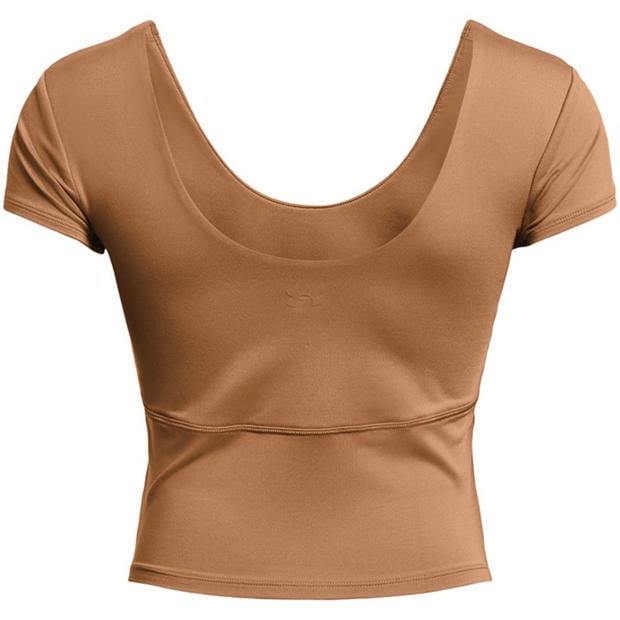 Brown - Under Armour - Women's Meridian Short Sleeve Fitted T-Shirt