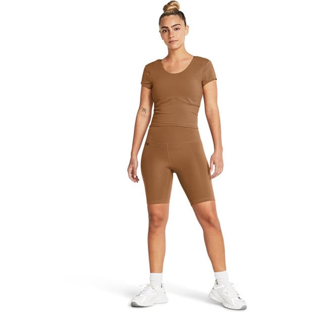 Brown - Under Armour - Women's Meridian Short Sleeve Fitted T-Shirt
