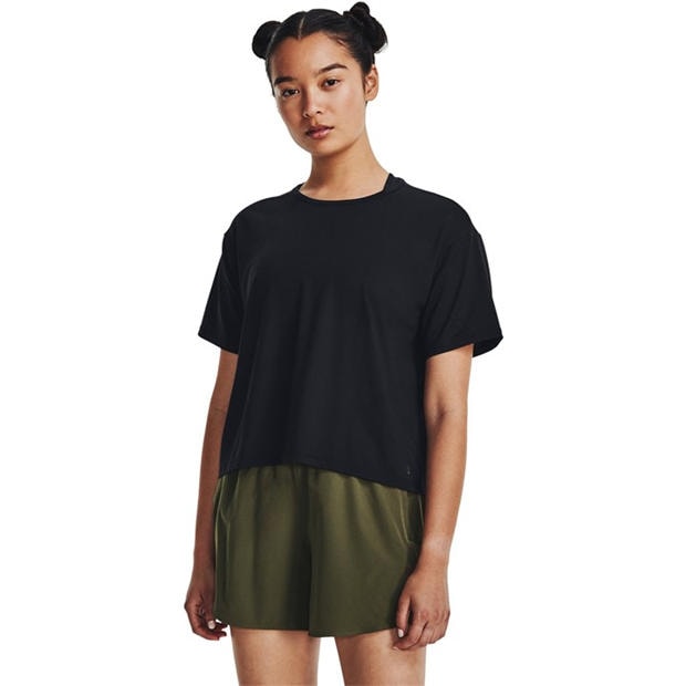 Black - Under Armour - Under Armour Motion Ss Gym Top Womens