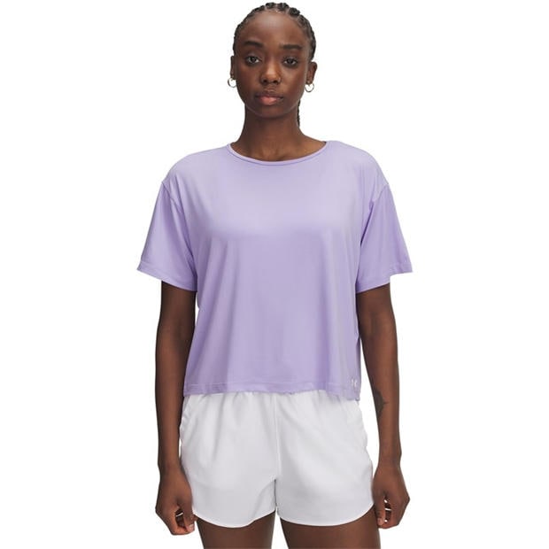 Purple - Under Armour - Under Armour Motion Ss Gym Top Womens