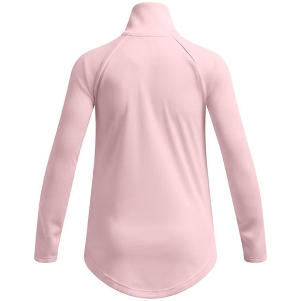 Pink - Under Armour - Kids' Tech Graphic 1/2 Zip Fleece Top