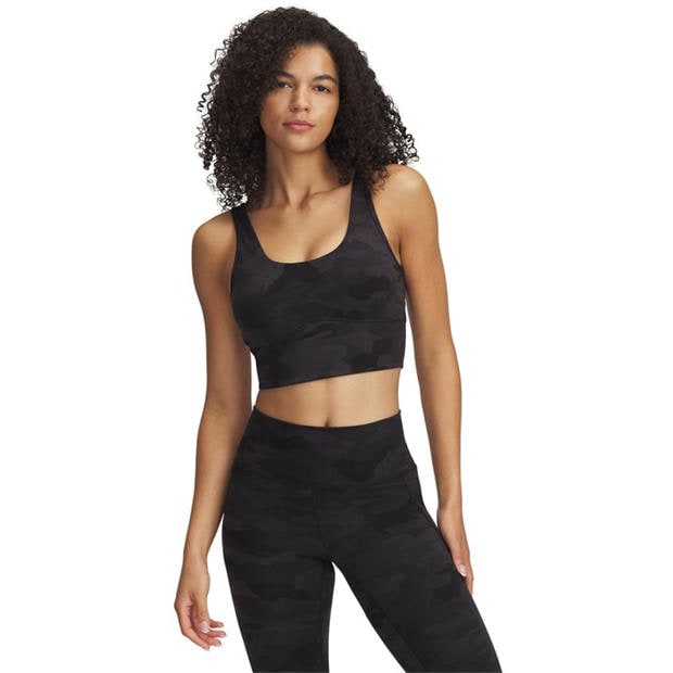 Black - Under Armour - Women's Meridian Cropped Printed Fitted Performance Vest