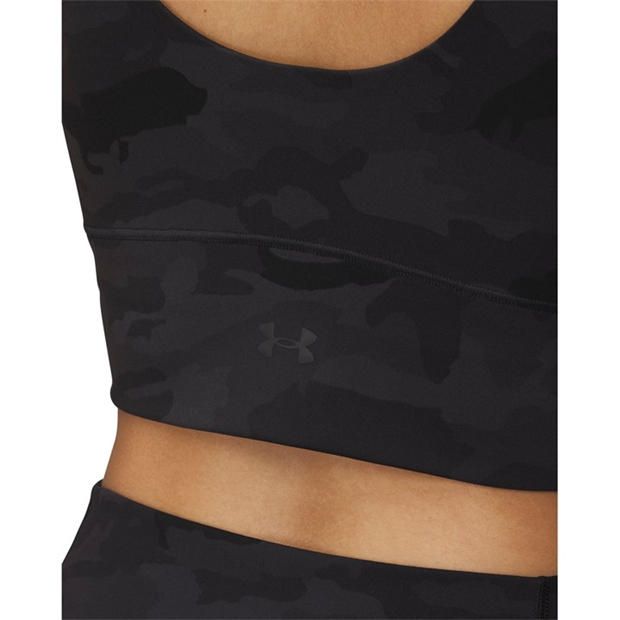 Black - Under Armour - Women's Meridian Cropped Printed Fitted Performance Vest