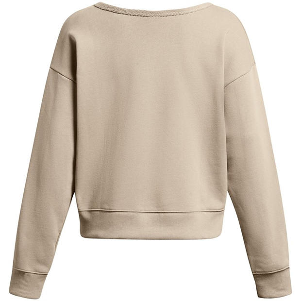 Brown - Under Armour - Under Armour Pjt Rck Hw Terry Ls Q1 Sweatshirt Womens