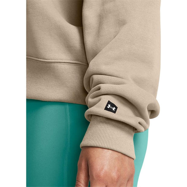 Brown - Under Armour - Under Armour Pjt Rck Hw Terry Ls Q1 Sweatshirt Womens
