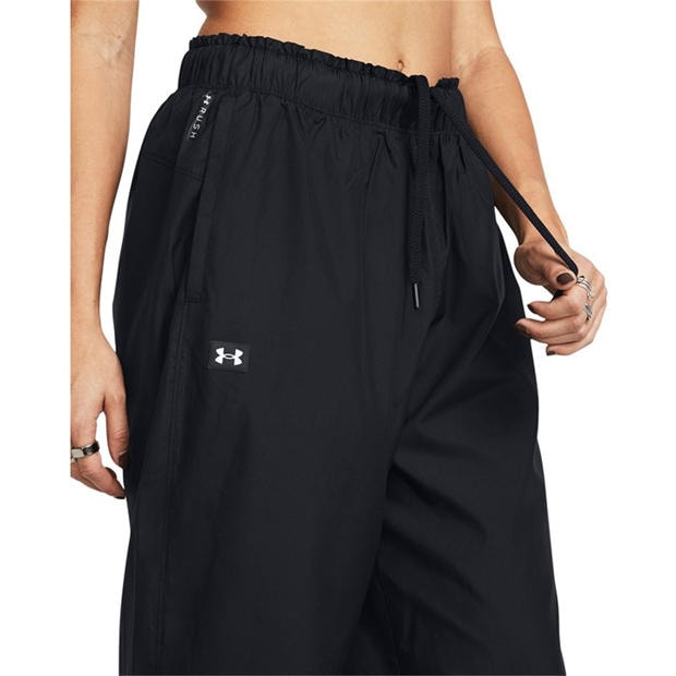 Black - Under Armour - Women's Rush Woven Tracksuit Bottoms