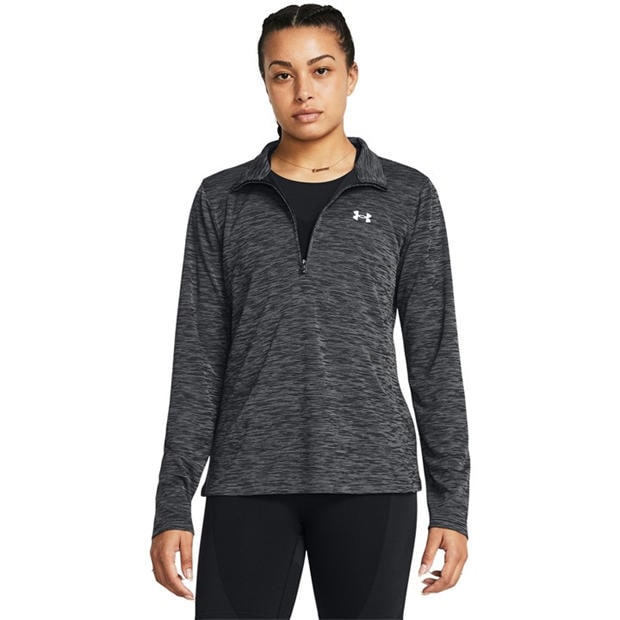 Black - Under Armour - Women's Tech Textured 1/2 Zip Fleece Top
