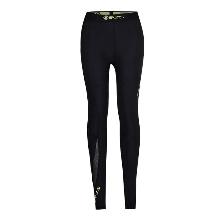 Skins Women's Black Dnamic Long Top in Size 8, Sports Direct