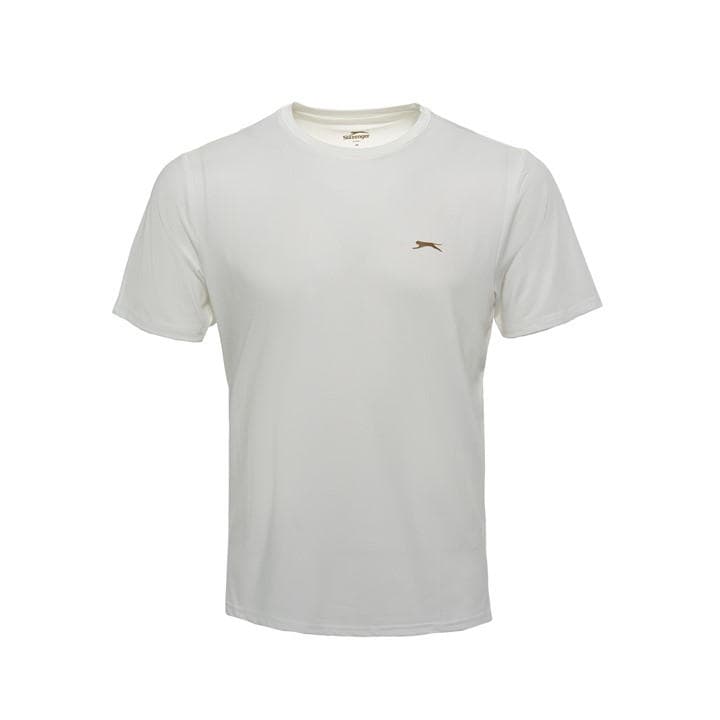 Slazenger Men' White Performance Logo T-Shirt in Size S, Sports Direct