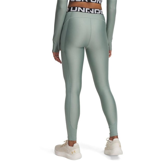 Green - Under Armour - Women's HeatGear Rib Gym Leggings