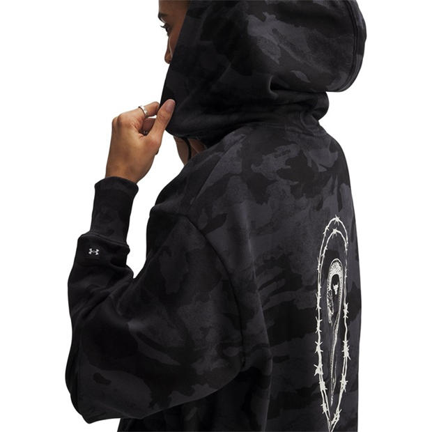 Black - Under Armour - Women's Project Rock Terry Full Zip Performance Hoodie
