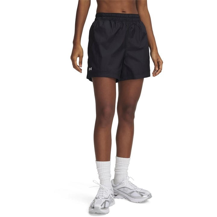 Under Armour Women's Black Rival Woven Shorts in Size 14, Sports Direct