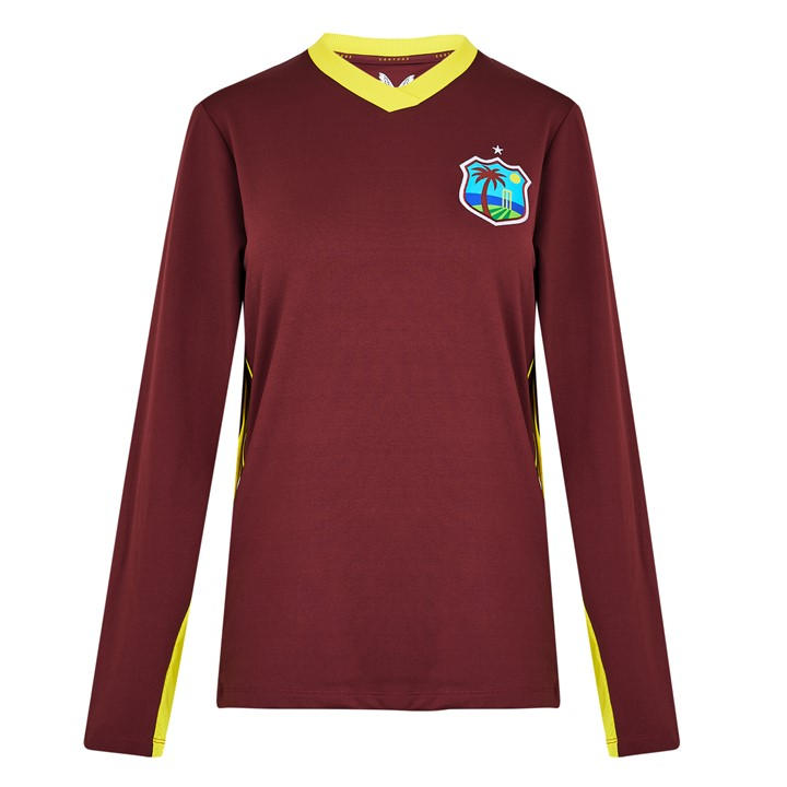 Castore Women's Red West Indies Long-Sleeve Replica Jumper in Size 8, Sports Direct
