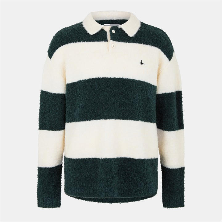 Jack Wills Men's Green Knit Rugby Jumper in Size XL, Sports Direct