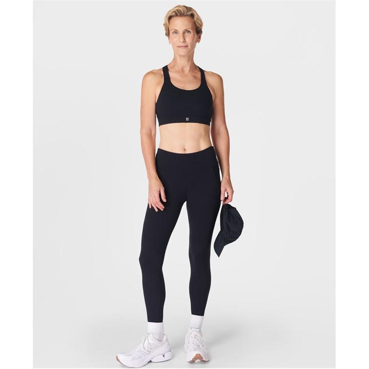 Sweaty Betty Women's Black Power Non Wired Medium Impact Sports Bra in Size 8, Sports Direct