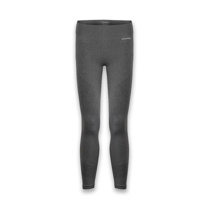 Usa Pro Girls Grey Seamless Tight  in Size 13 Years, Sports Direct