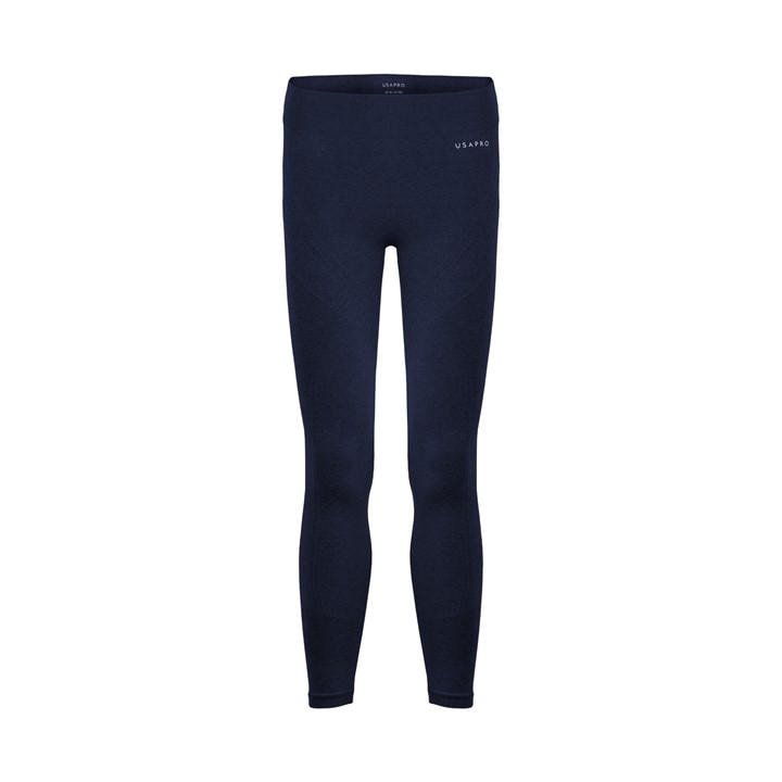 Usa Pro Girls Blue Seamless Tight  in Size 13 Years, Sports Direct