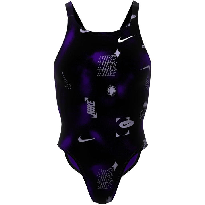 Nike Hydrastrong Multi Print Fastback One Piece Black 14 (L) - Image 2