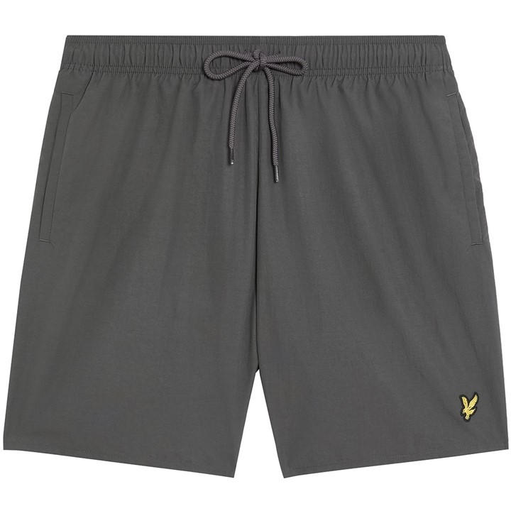 Lyle & Scott Men's Grey Swim Shorts Plain - Image 2